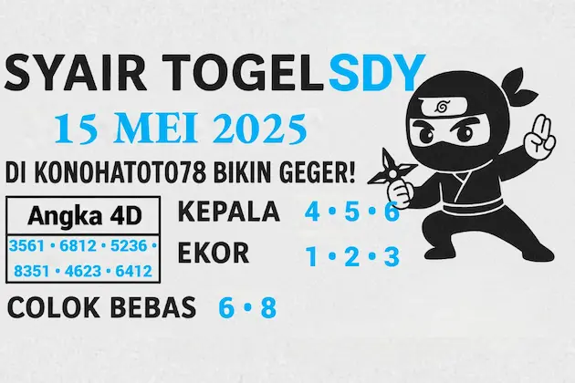 Siap Bikin Cuan! Syair Sydney (SDY) 15 Mei 2025 di Konohatoto78 - angkagaib.com