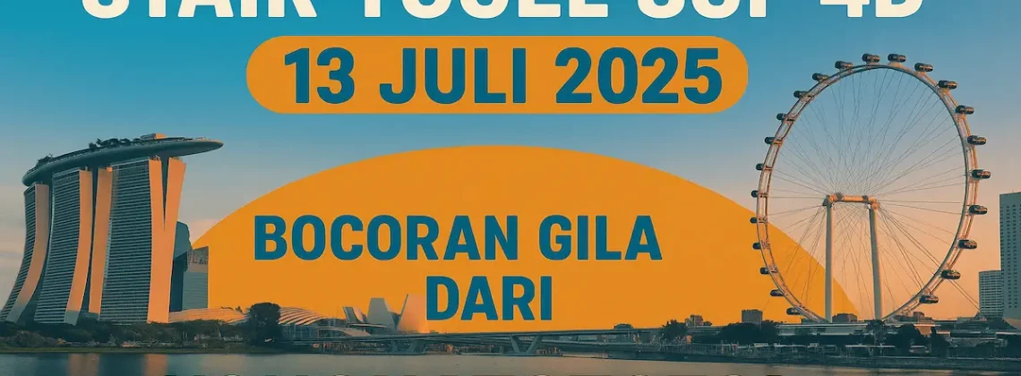 Syair Togel SGP 4D 13 Juli 2025 Bocoran Gila dari Konohatoto78! - angkagaib.com