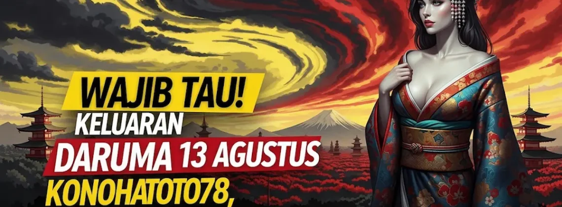 Wajib Tau! Keluaran Daruma 13 Agustus Konohatoto78, Ada Jackpot Gede Nangkring! - angkagaib.com