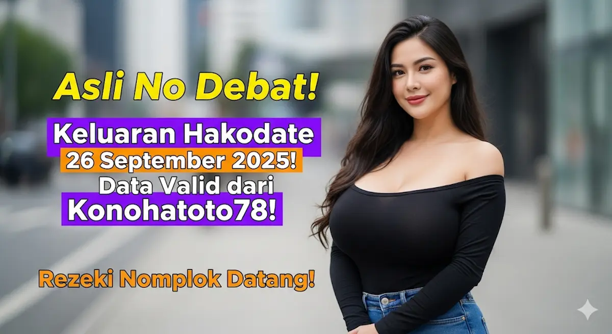 Asli No Debat! Keluaran Hakodate 26 September 2025! Data Valid dari Konohatoto78! Rezeki Nomplok Datang! - keluaranterbaru.com