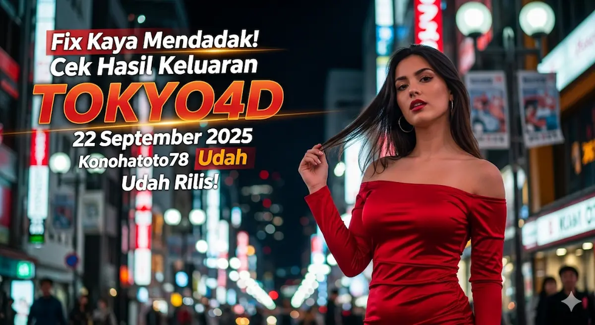 Fix Kaya Mendadak! Cek Hasil Keluaran TOKYO4D 22 September 2025 Konohatoto78 Udah Rilis! - keluaranterbaru.com
