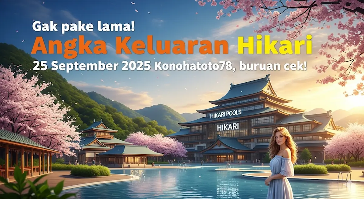 Gak pake lama! Angka Keluaran Hikari 25 September 2025 Konohatoto78, buruan cek! - keluaranterbaru.com