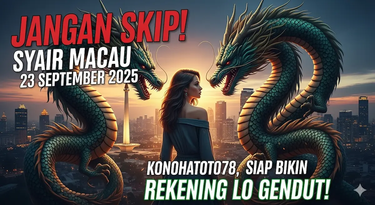 Jangan Skip! Syair Macau 23 September 2025 Konohatoto78, Siap Bikin Rekening Lo Gendut! - keluaranterbaru.com