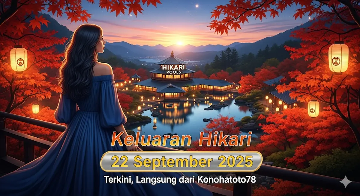 Keluaran Hikari 22 September 2025 Terkini, Langsung dari Konohatoto78 - keluaranterbaru.com