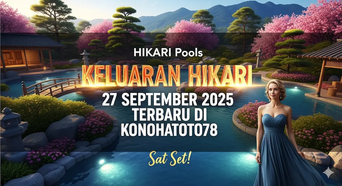 Keluaran Hikari 27 September 2025 Terbaru di Konohatoto78 Sat Set! - keluaranterbaru.com