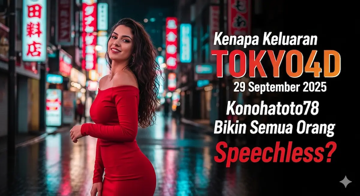 Kenapa Keluaran TOKYO4D 29 September 2025 Konohatoto78 Bikin Semua Orang Speechless - keluaranterbaru.com