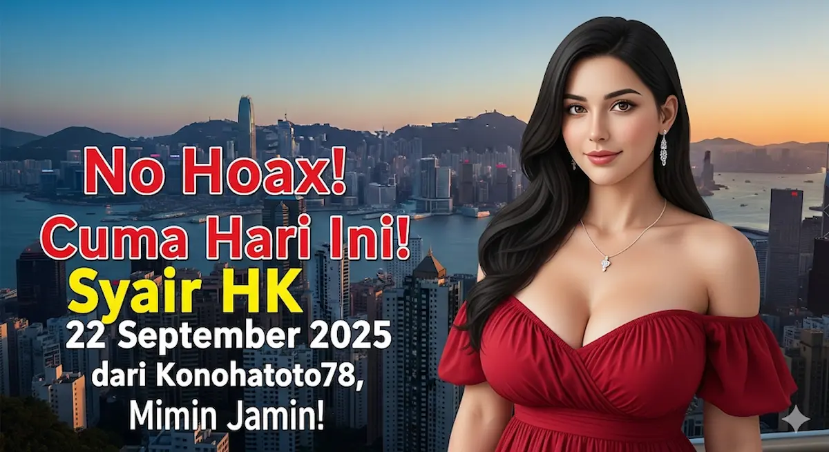 No Hoax! Cuma Hari Ini! Syair HK 22 September 2025 dari Konohatoto78, Mimin Jamin! - keluaranterbaru.com
