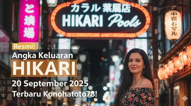 Resmi! Angka Keluaran Hikari 20 September 2025 Terbaru Konohatoto78! - keluaranterbaru.com