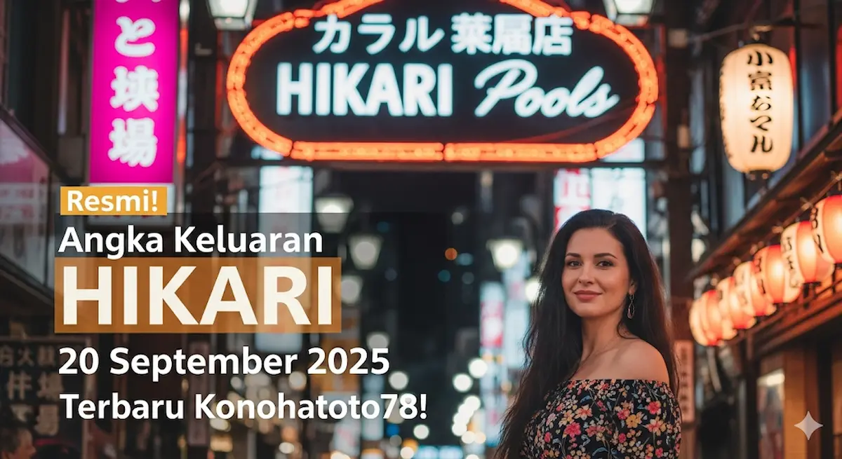 Resmi! Angka Keluaran Hikari 20 September 2025 Terbaru Konohatoto78! - keluaranterbaru.com