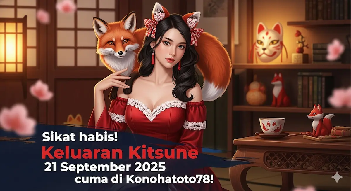 Sikat habis! Keluaran Kitsune 21 September 2025 cuma di Konohatoto78! - keluaranterbaru.com