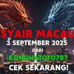 Syair Macau 3 September 2025 dari Konohatoto78 Cek Sekarang! - keluarantoto78.com