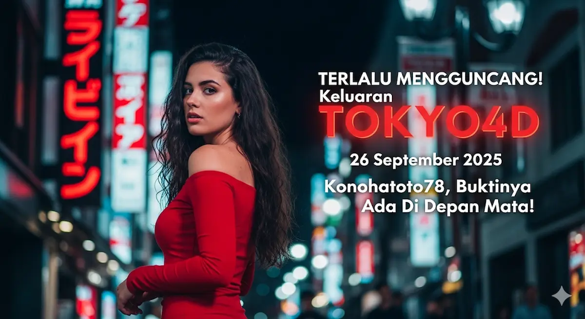 TERLALU MENGGUNCANG! Keluaran TOKYO4D 26 September 2025 Konohatoto78, Buktinya Ada Di Depan Mata! - keluaranterbaru.com
