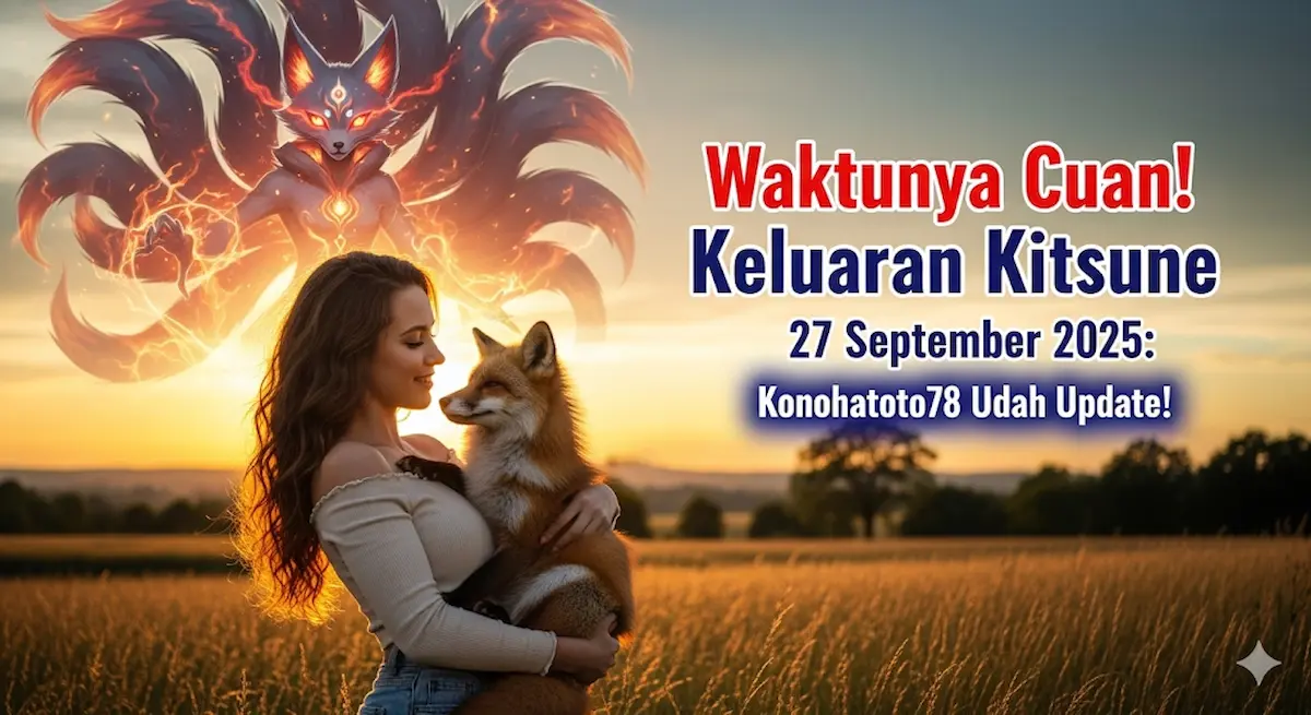 Waktunya Cuan! Keluaran Kitsune 27 September 2025 Konohatoto78 Udah Update! - keluaranterbaru.com