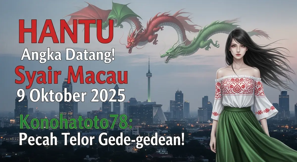 HANTU Angka Datang! Syair Macau 9 Oktober 2025 Konohatoto78 Pecah Telor Gede-gedean! - keluaranterbaru.com